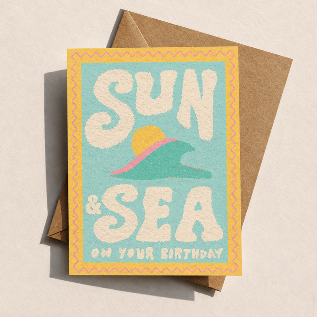 Sun & Sea Birthday Card | Coastal Beachy Vibe