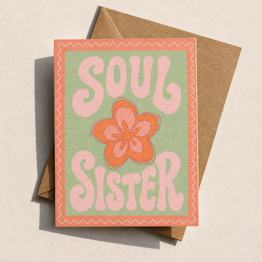 Soul Sister Greeting Card | Tropical Flower