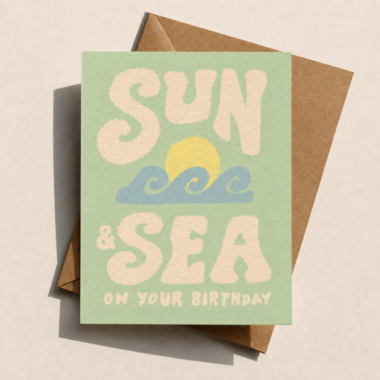 Sun & Sea Birthday Card