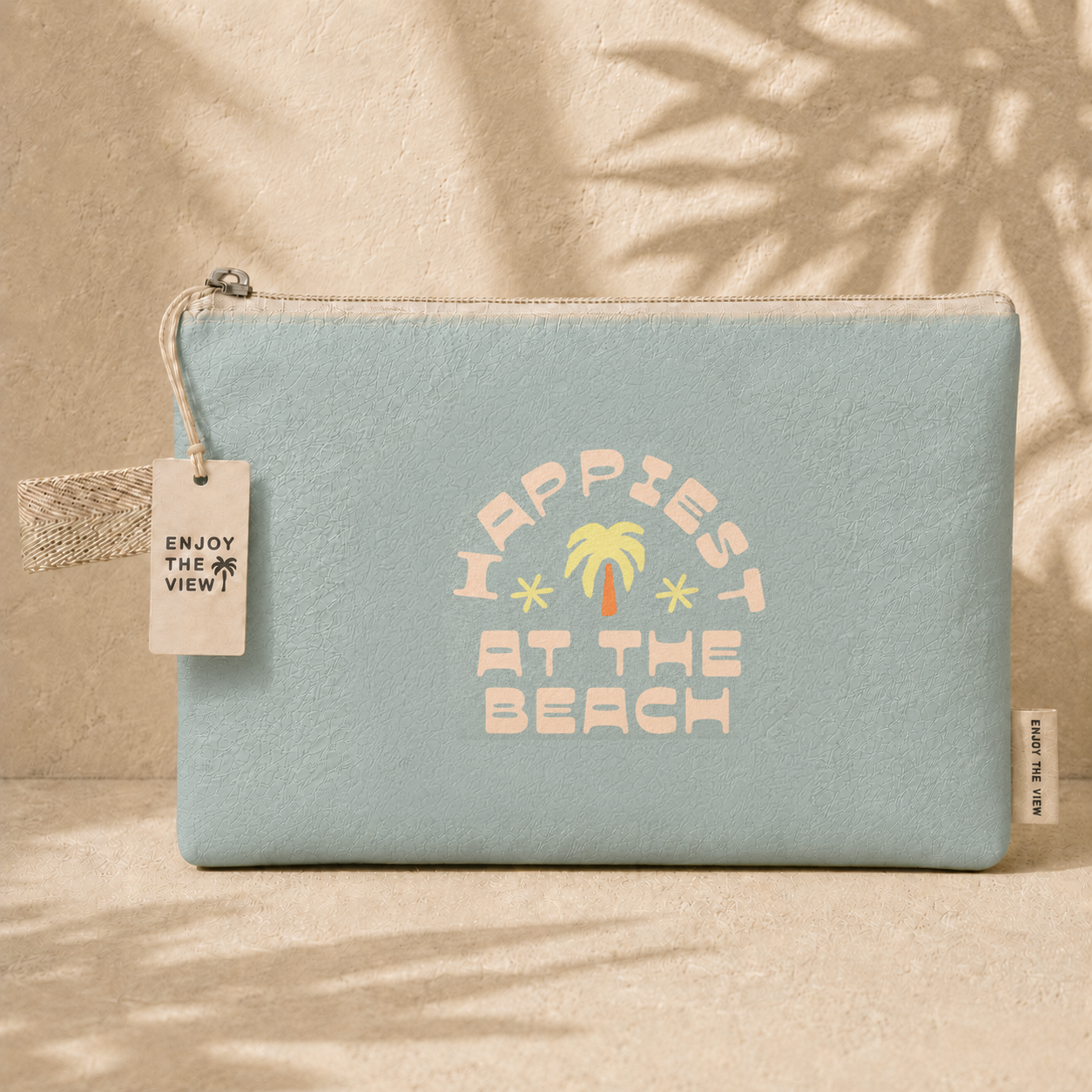 Happiest at the Beach Pouch | Large Tyvek Pouch